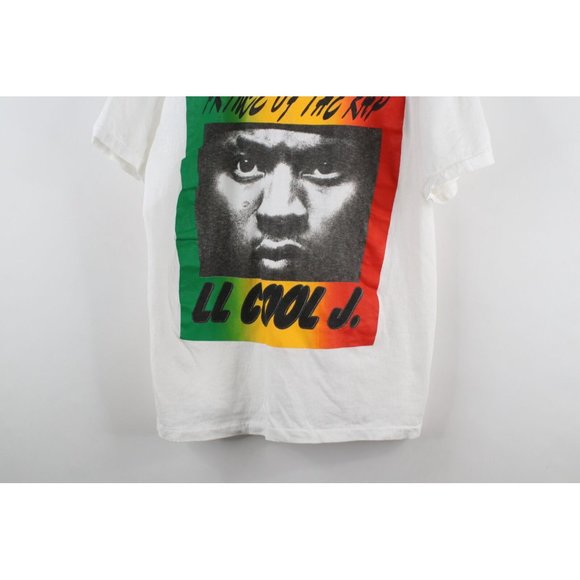 Vintage 90s Mens Large Prince of the Rap LL Cool J Short Sleeve Rap Tee T-Shirt - Picture 3 of 8